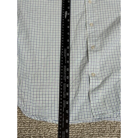 Bonobos Button Down Shirt Mens Large White Check Long-Sleeve Cotton Standard Fit - Picture 6 of 6